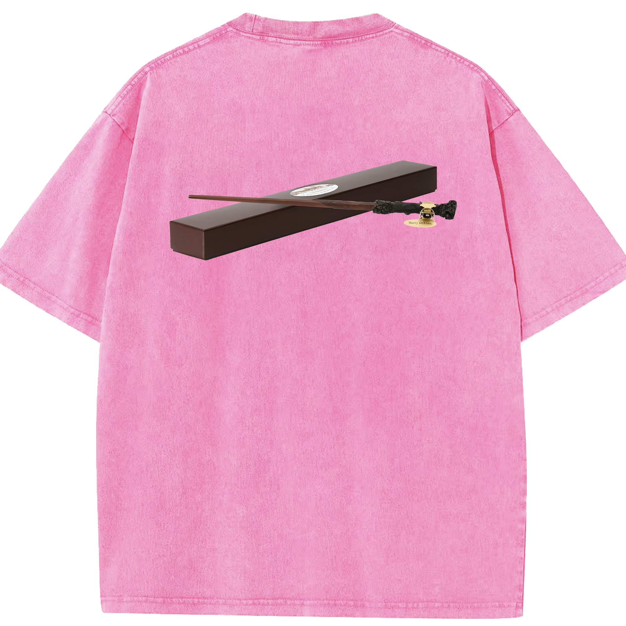 （画像用） Harry Potter ハリー・ポッターシリーズ 綿100% ヴィンテージ風 半袖Tシャツ（背面プリント）